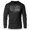 Silver on Black, variant on GYMISH Gym Days Lightweight Long Sleeve Hooded T-Shirt for Men – Funny Workout Hoodie, Sport Grey, Small