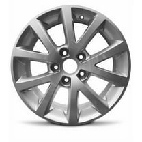 Wheel Rim for 2010-2018 Volkswagen Jetta 16 in Silver Aluminum Rim Direct Fit