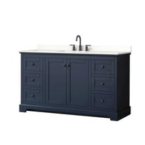 Wyndham Collection Wcv232360s-Qtz-Us3mxx Avery 60" Free Standing Single Basin Vanity Set -