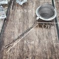 thumbnail image 4 of Stainless Steel Tea Strainer Infuser Balls - 2 Pack, Fine Mesh Tea Filter with Hook & Chain for Loose Leaf Tea Brewing, 4 of 4