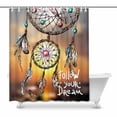 thumbnail image 1 of SUNENAT Beautiful Boho Dreamcatcher Follow Your Dream Waterproof Shower Curtain, Bathroom 66(Wide) x 72(Height) Inches, 1 of 3