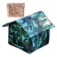 thumbnail image 1 of Casa para gatos ligera, accesorio de esponja, equipo para gatos de interior durante toda la temporada Verde M, 1 of 9