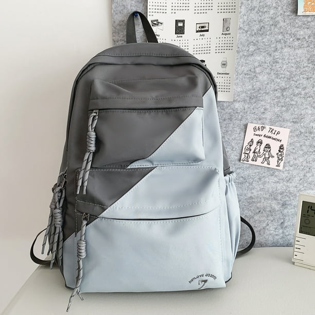 Coiry Woman Backpack Color Matching Fashion School Bags Nylon for