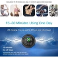 thumbnail image 2 of ABS Muscle Stimulator Abdominal Training Stimulator Abdominal Fitness Belt Trainer 6 Modes 15 Gear Body Slimming Massager Workout Home Exercise Type 2, 2 of 8