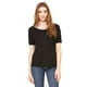 thumbnail image 1 of Camiseta holgada con escote redondo para mujer NEGRO S Bella + Lienzo 8816, 1 of 1