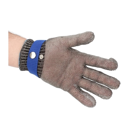 Stainless Steel Wire Gloves Anti-cut Cut-resistant Woven Safety Working Gloves Cutting Fish-killing Metal Iron Kitchen Gloves ,Flexible and Comfortable