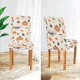 thumbnail image 3 of Yayeee 2 Pack Dining Chair Covers Stretch Parson Chairs Slipcovers Seat Protector, Fall Books, 3 of 6