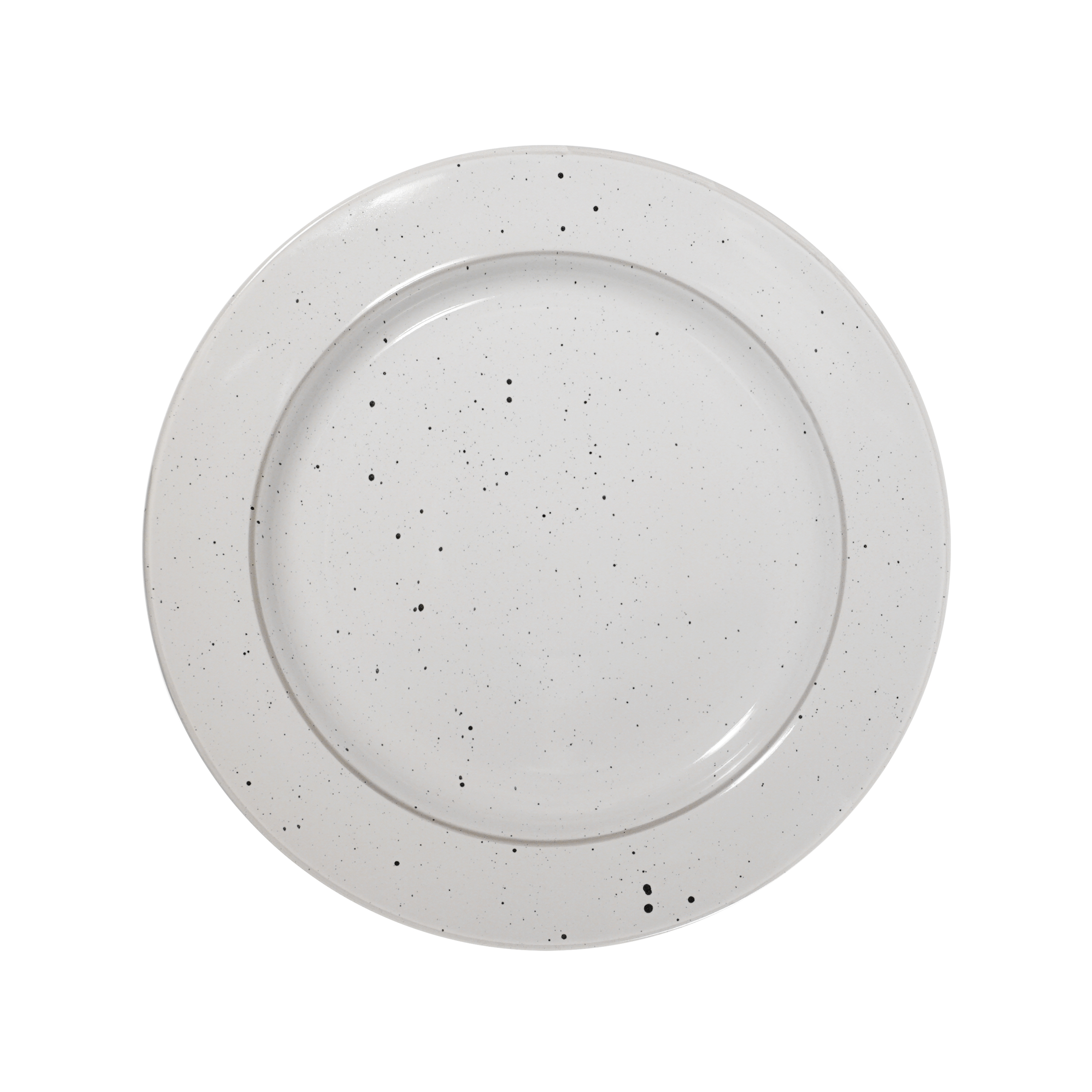 Mainstays Speckled Collection 12-Piece Stoneware Dinnerware Set, White