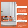thumbnail image 4 of Cinta Butyl Impermeable Aluminio Foil Repair para Ventanas Casas Rodantes Techo Metal, 4 of 9