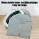 thumbnail image 5 of Cojín De Asiento De Terciopelo Cama Semicerrada Para Perros Y Gatos, Color Gris Claro, 10 Unidades, Con Tapete Extraíble Y Lavable Para Mayor Comodidad En Interiores (1 Unidad) Rkxzt, 5 of 7