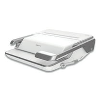 Fellowes Lyra 3-in-1 20 Sheets Punched Comb Binding Machine with Document, White/Gray