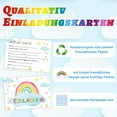 thumbnail image 3 of 14 tarjetas de invitación de cumpleaños para niños, invitaciones de cumpleaños de arco iris, invitación colorida para la fiesta de cumpleaños, para invitaciones de fiesta de cumpleaños para niños, 3 of 7