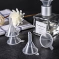 thumbnail image 4 of Embudos de cocina para llenar botellas, frascos, contenedores o uso en laboratorio - Embudo de aceite para gas, aceite de automóvil, lubricantes y fluidos (paquete de 4 blancos), 4 of 4