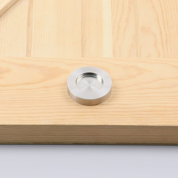 ATT Hardware Sliding Barn Door Handle Stainless Steel Round Flush Pull for Wood Door-Fit for 1.37"-1.57" Door,Dia 1.97"