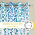 thumbnail image 6 of Blue Polka Dots Kitchen Curtains Window Panels, Watercolor Abstract Art Retro Insulated Window Treatment Curtain, Grommet Curtains for Bedroom/Living Room/Bathroom, 2 Piece 52"Wx63"L, 6 of 8