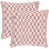 Safavieh Honeycomb Pillow, Red, Set of 2