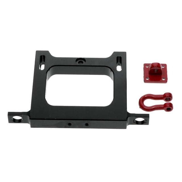 Soporte de montaje de trasero eación para WPL 16 camión DIY piezas de actualización Negro Hugo Soporte del haz de riel trasero del coche RC