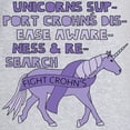 thumbnail image 3 of CafePress - Unicorns Support Crohn's Diseas - Women's Nightshirt, 3 of 4