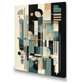 thumbnail image 2 of Designart "Blue And Black Symmetry In Motion III" Modern Geometric Wall Decor, 2 of 5