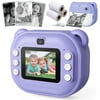 VILINICE Kids Camera Instant Print, 1080P HD Print Camera with Print Paper, Toddler Portable Toy for 4 5 6 7 8 9 Year Old Boys Girls, Purple