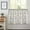 Ivory, variant on Vintage Farmhouse Linen Kitchen Curtain in Ivory/Light Gray, French Country Shabby Cottage Rustic Cabin Tier Cafe Curtain 36 Inch Length 2 Panels Small Short Window Curtain Panel for Bathroom