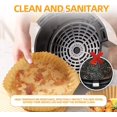 thumbnail image 4 of XINQIHANG Air Fryer Disposable Paper Liner Square 7.9 Inch, 100Pcs Air Fryer Parchment Paper Liners, Air Fryer Liners Non-Stick Oil Resistant (Paper, 7.9in Round-100PCS), 4 of 6