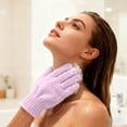 thumbnail image 2 of weibbin Makeup Remover Gloves Cleansing Face Wipes Microfiber Reusable Washable Soft Skincare Tool Pair, A pair, 2 of 7