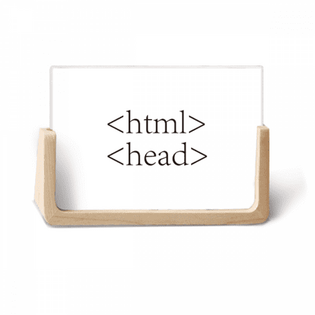 Image of Programmer Program Statement HTML Photo Wooden Photo Frame Tabletop Display
