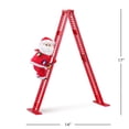 thumbnail image 3 of Mr. Christmas Animated Musical Climbing Santa Christmas Decoration, 17 Inches, 3 of 7