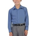 thumbnail image 3 of Boy's Classic Fit Long Sleeve Casual Button Down Toddler Kids Dress Shirt (Medium Blue, 8), 3 of 3