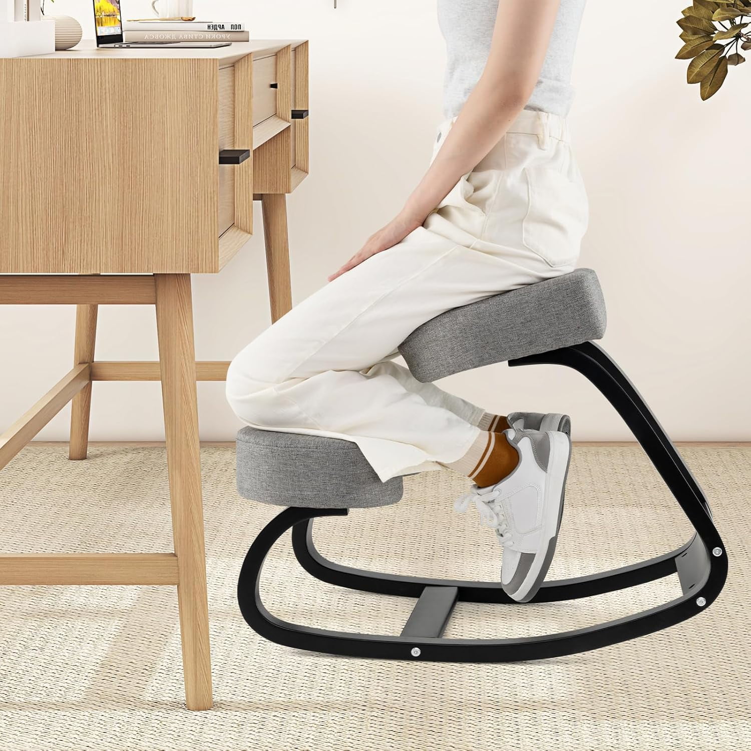 ergonomic kneeling desk chair upright product