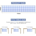 thumbnail image 6 of yuboo Light Blue Buffalo Check Table Runner,Rustic Plaid Table Cloth Farmhouse Style for Picnic Outdoor or Indoor Parties Thanksgiving Birthday Home Table Decorations,72 Inches Long, 6 of 7