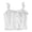 White, variant on Wang6 Womens Cropped Camisole Tops Trendy Lace Sleeveless Cami Tank Tops Undershirts Square Neck Solid Short Tees White S