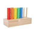 thumbnail image 2 of Juego de anillos apilables y clasificadores de colores para niños de 1, 2 y 3 años. Juguete sensorial práctico y fácil de usar para el desarrollo, 2 of 9