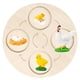thumbnail image 2 of Tablero de ciclo de vida de madera para aprender animales, juego educativo temprano, juguete natural para Gallina, 2 of 6