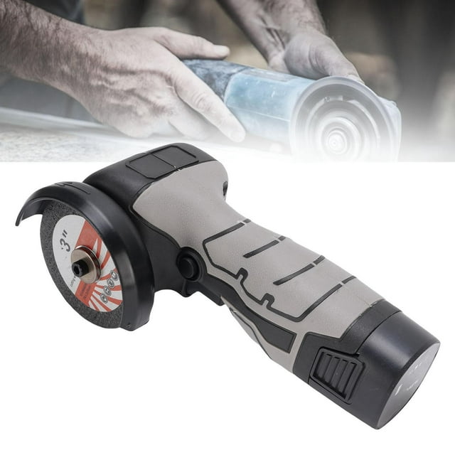 Kit Molinillo ángulo Inalámbrico, Herramienta Molienda ángulo Eléctrico Mano 28000 Rpm Para Molienda Madera Metal Con Manija Goma,Bloqueo Husillo, Protección,