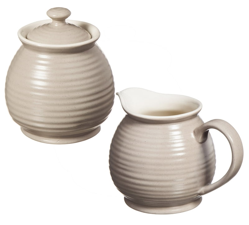 Embossed Sugar Pot & Creamer Set, Shiloh Collection