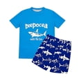 thumbnail image 5 of ITSAME Boys Swimwear Set Quick-Dry Crewneck Tops and Swim Trunks Seaside Surfing Swimsuit 2-Piece Multicolor Size 9-10, 5 of 9