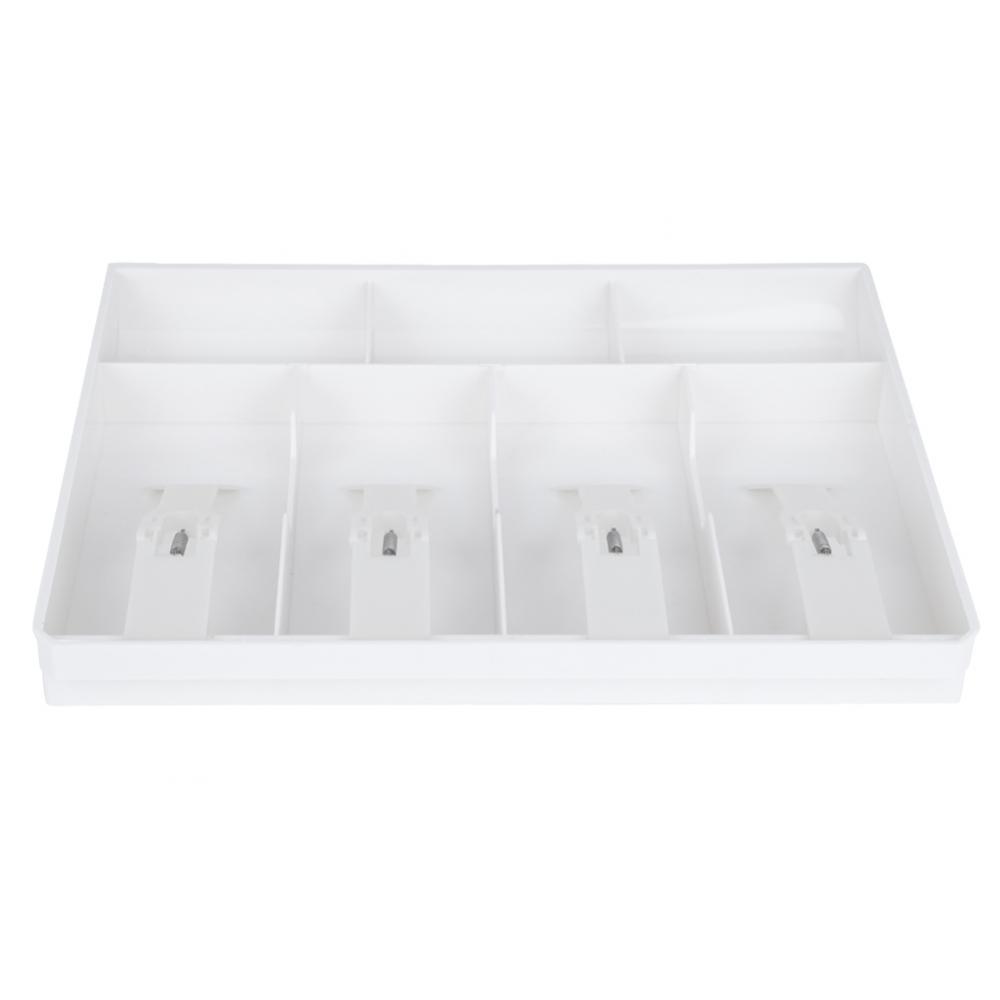 Greensen Cash Drawer Register Insert Tray Replacement 4 Bills 3 Coins Money Storage Box , Cash