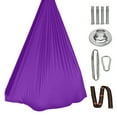 thumbnail image 2 of Tnobhg Sensory Therapy Swing Hammock Double Layer Fabric 300lbs Strong Load-bearing Capacity 360-Degree Rotating Indoor Outdoor Swing, 2 of 8