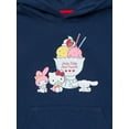 thumbnail image 6 of Wonder Nation Hello Kitty Girls Graphic Hoodie with Long Sleeves, Sizes 4-16, 6 of 7