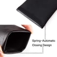 thumbnail image 3 of ORUYROP Squeeze Leather Sunglasses Pouch-3 Pack Spring Storage Glasses Pouch Holder, 3 of 6