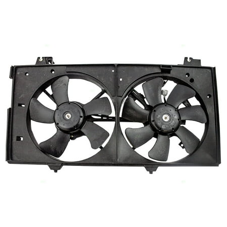Replacement Mazda Fan Shroud - Dual Cooling Fan Motor Shroud Assembly Replacement for Mazda 3.0L AJ57-15-025N AJB4-15-025E