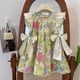 thumbnail image 2 of Vestido sin mangas con estampado de flores y orejas de madera con lazo doble para niña de verano, 2 of 6