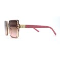 thumbnail image 3 of Womens Square Butterfly Designer Chic Sunglasses Peach Pink Smoke, 3 of 4