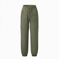 thumbnail image 5 of NOLDARES Girl's Wide Leg Sweatpants Elastic Waist Athletic Long Joggers with Pockets Causal Baggy Kids Sports Pants(AG,5-6 Years), 5 of 7