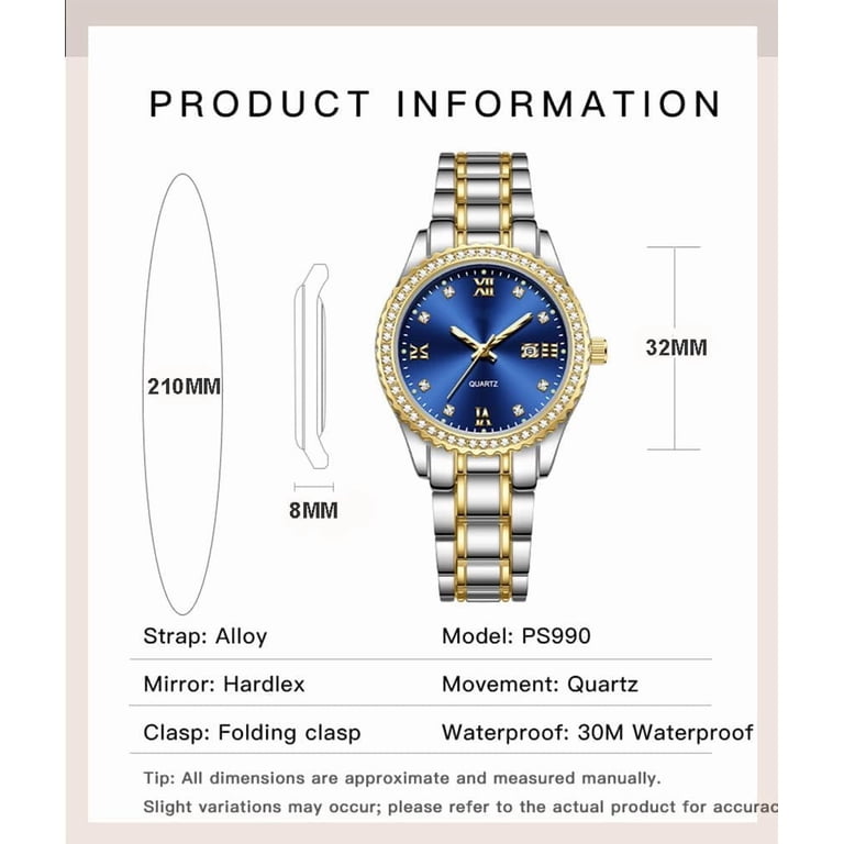 Womens Watch Luxury Diamond Analog Quartz Wrist Watches  display picture 3