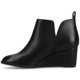 thumbnail image 3 of Journee Womens Mylee Medium and Wide Width Pull On Wedge Booties, 3 of 11