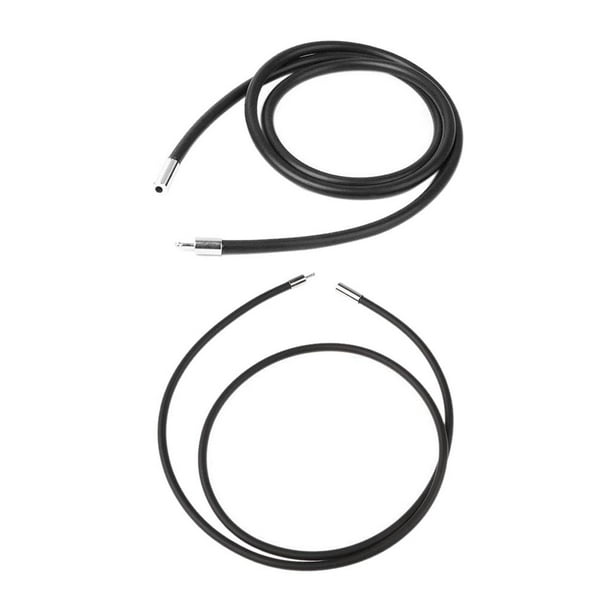 2 Uds. de Cordón de Goma de 3mm, Gargantilla, Cadena, Cuerda, Joyería para Mujer, Hallazgos