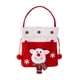 thumbnail image 2 of Bolsas de regalo navideñas con muñecos de muñeco de nieve de Papá Noel - Bolsillo de cordón tejido de 8,66x7,48 pulgadas para caramelos y pequeños regalos, 2 of 6